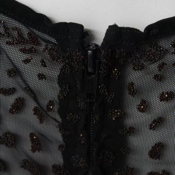 Todashi Shoji Beaded Mesh Sleeveless Evening Top - Picture 14 of 14